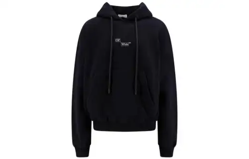 OFF-WHITE Logo Printed Drawstring Hoodie
