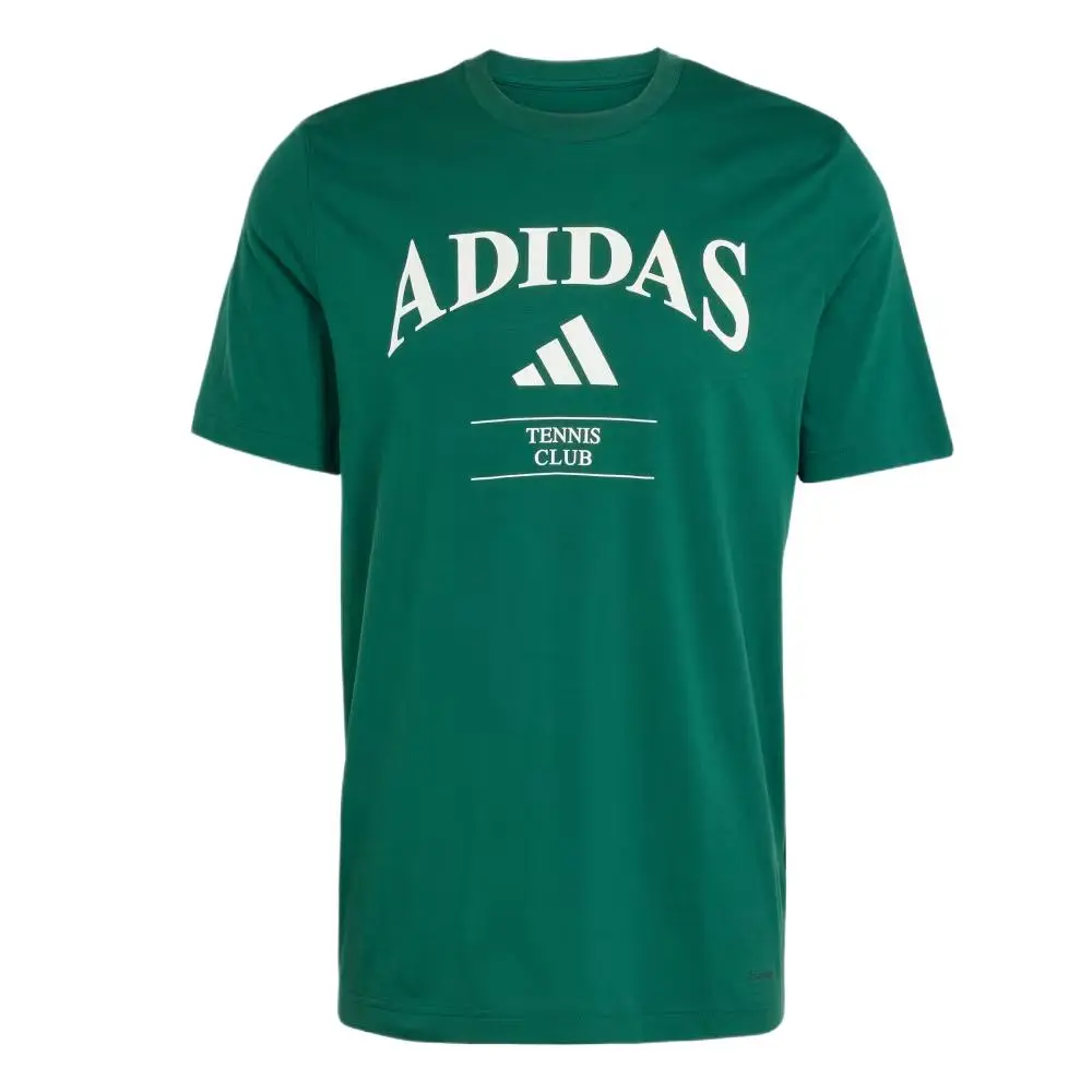Adidas Tennis SS25 Heritage T Shirt Unisex Green