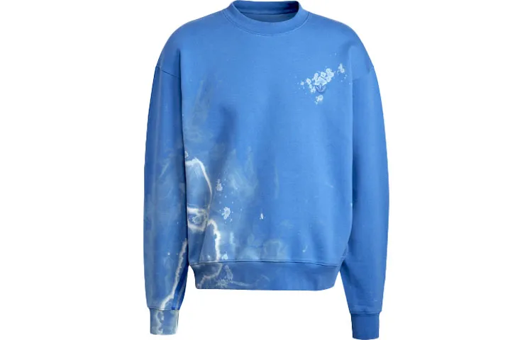 Adidas Originals Sweatshirts Men's Blue Crew Neck Moderate Regular