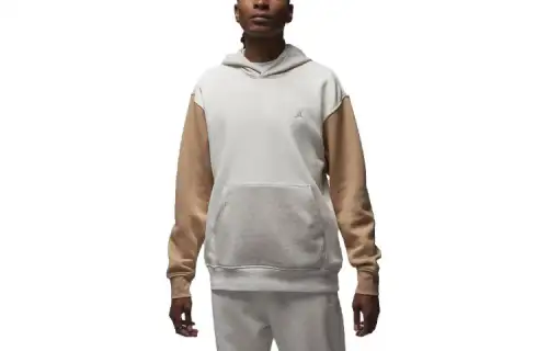 Jordan ESSENTIALS Sweatshirts Men's Light Gray Hooded Moderate Other