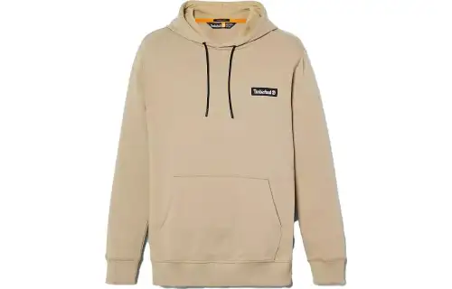 Timberland Sweatshirts Unisex Khaki Hooded Moderate Regular