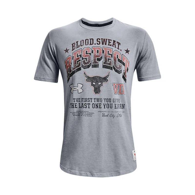 Under Armour Set in Sleeve T Shirt Men's Gray