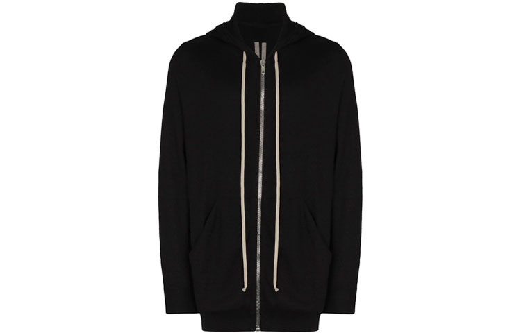 RICK OWENS Cashmere Knitted Longline Hoodie