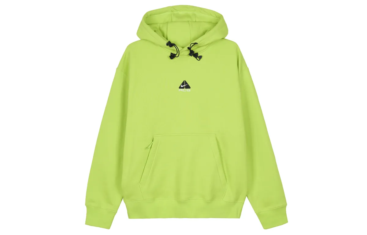 Nike ACG Thermal Pullover Sports Thickened And Fleece Lined Hooded Sweatshirt Unisex Bright Yellow