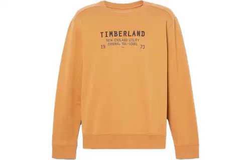 Timberland Sweatshirts Men's Yellow Crew Neck Moderate Regular