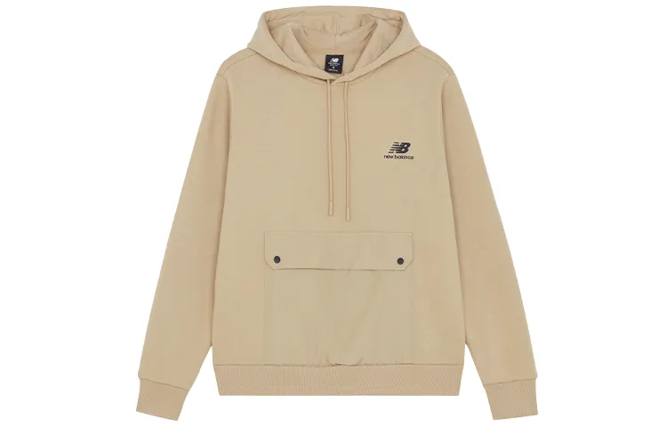 New Balance Sweatshirts Men's Khaki Hooded Moderate Regular