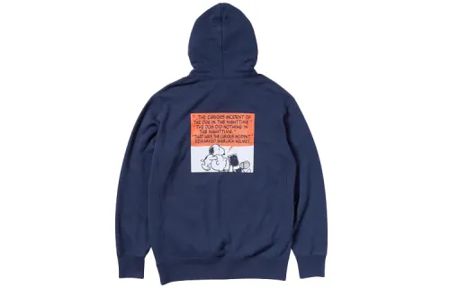 UNIQLO Sweatshirts Men's Dark Blue Hooded Thickened Regular