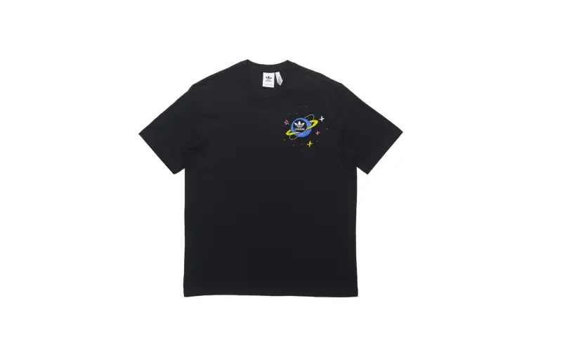Adidas Originals Trefoil T Shirt Men's Black Blue Yellow