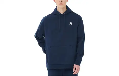 New Balance Sweatshirts Unisex Dark Blue Hooded Moderate Other