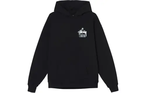 Stussy X Union Stussy X UNION Sweatshirts Men's Black Hooded Moderate Regular