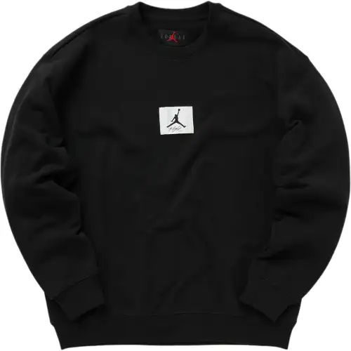 Jordan Sweatshirts Men's Black Crew Neck Moderate Regular