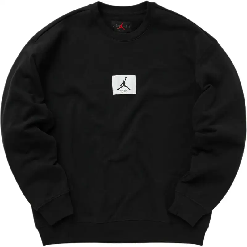 Jordan Sweatshirts Men's Black Crew Neck Moderate Regular