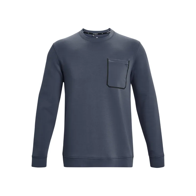 Under Armour Tour Sweatshirts Men's Gray Crew Neck Moderate Regular