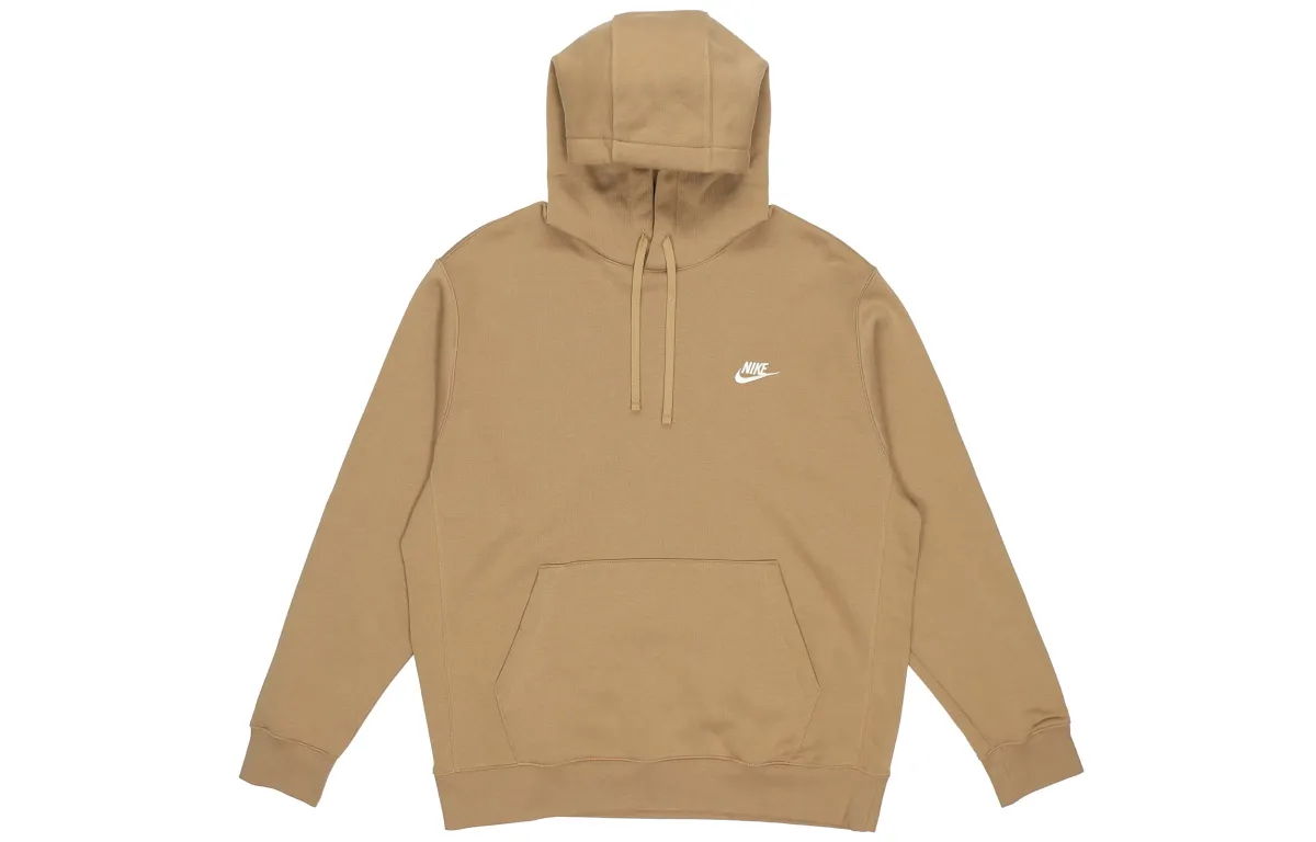 Nike Sweatshirts Men's Khaki Hooded Moderate Regular