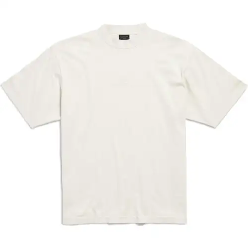 Balenciaga Bb Logo Embroidered Crewneck T Shirt