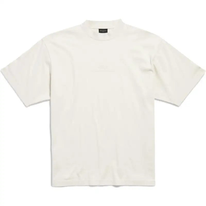 Balenciaga Bb Logo Embroidered Crewneck T Shirt