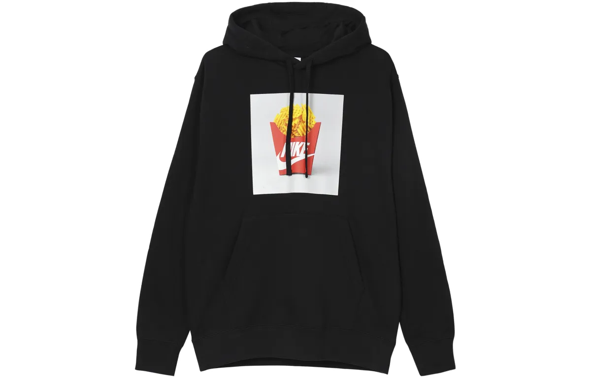 Nike Sweatshirts Men's Black Hooded Moderate Regular