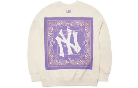 MLB Sweatshirt Unisex Milk White