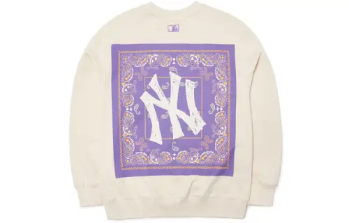 MLB Sweatshirt Unisex Milk White