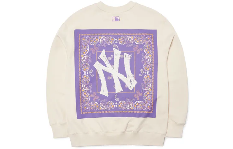 MLB Sweatshirt Unisex Milk White