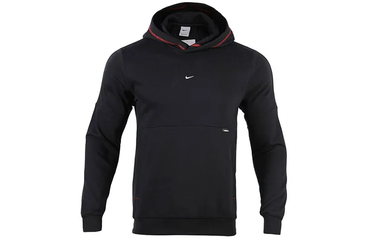 Nike Sweatshirts Men's Black Hooded Moderate
