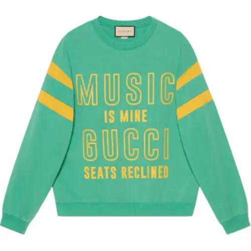 GUCCI FW21 Sweatshirt Men's Emerald Green