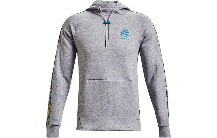 Under Armour Stephen Curry Sweatshirts Men's Gray Hooded Moderate Regular