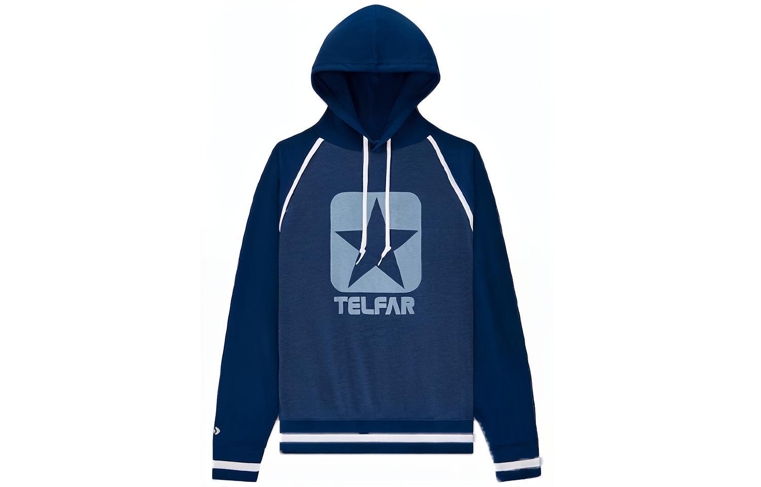 Converse TELFAR Sweatshirts Men's Blue Hooded Moderate Regular