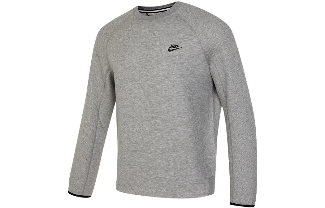 Nike Sweatshirts Men's Gray Crew Neck Moderate