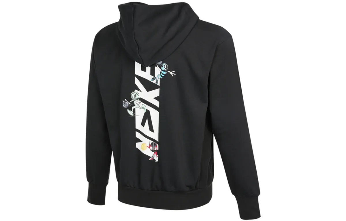 Nike Sweatshirts Men's Black Hooded Moderate Cardigan