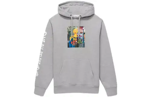 Vans X SESAME STREET Sweatshirts Unisex Gray Hooded Moderate Other