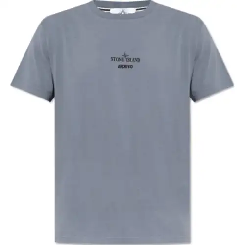 STONE ISLAND Logo Print T shirt