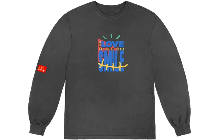 Travis Scott X McDonald's Smile L/S T Shirt
