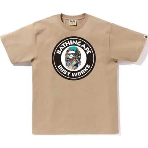 A BATHING APE SS24 COMIC ART T Shirts Men's Crew Neck Moderate Straight Fit