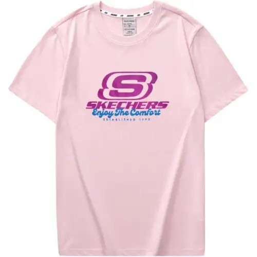 Skechers T Shirt Unisex Chalk Pink
