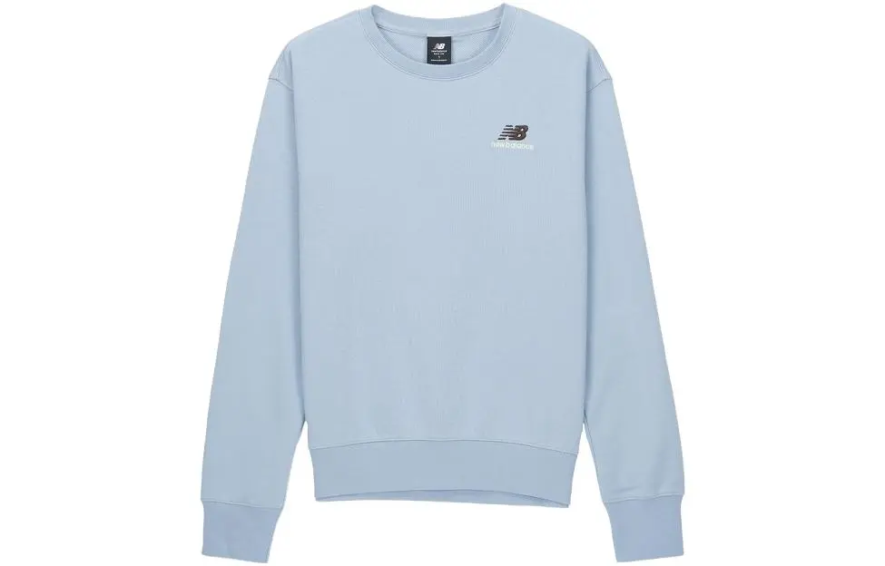 New Balance Sweatshirts Unisex Blue Crew Neck Moderate