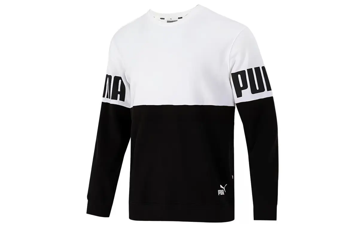 PUMA Sweatshirt Men's Black White