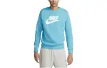 Nike Sweatshirts Men's Light Blue Crew Neck Moderate Regular