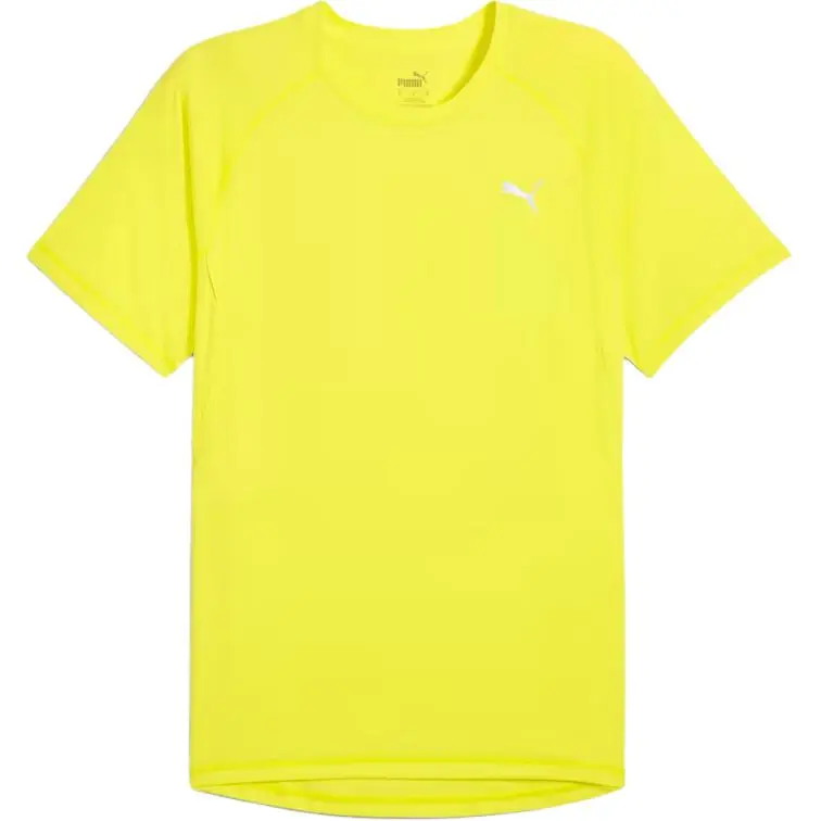 PUMA T-Shirts Men's Yellow Crew Neck
