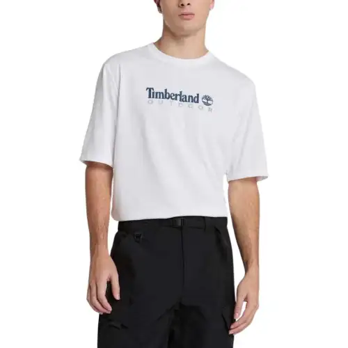 Timberland T Shirts Men's White Crew Neck