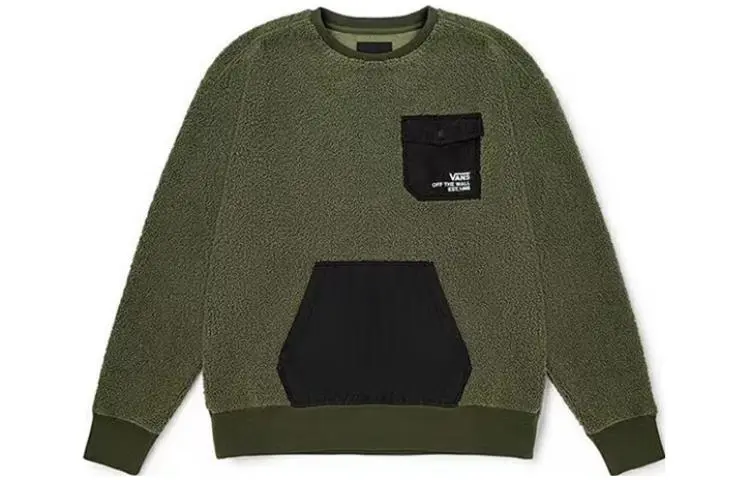 Vans Sweatshirts Men's Gray Crew Neck Moderate