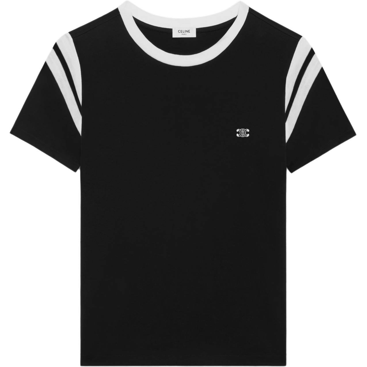 CELINE Triomphe Embroidered Crewneck T-Shirt