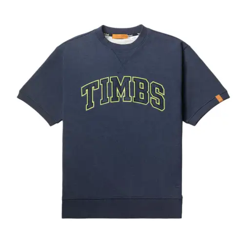 Timberland T Shirts Men's Blue Crew Neck Moderate