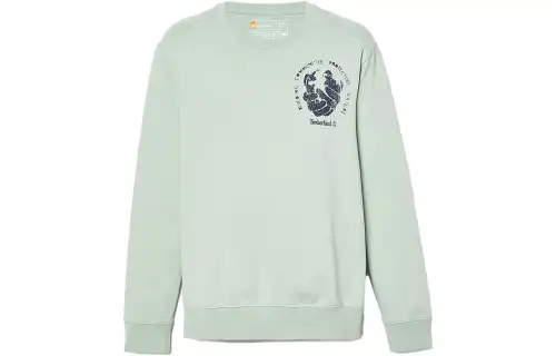 Timberland Sweatshirts Unisex Green Crew Neck Moderate