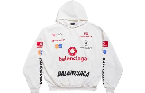 Balenciaga FW23 Sweatshirt Loose Fit Unisex White
