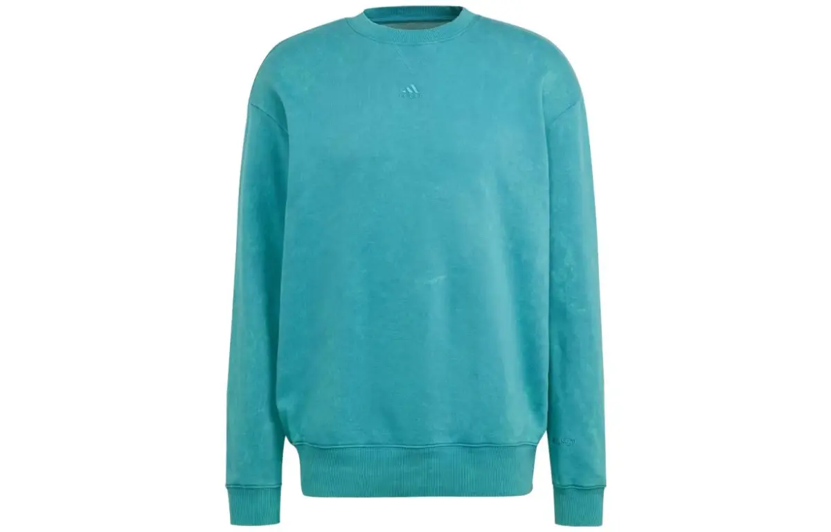 Adidas Sweatshirts Men's Arctic Blue Crew Neck Moderate Regular