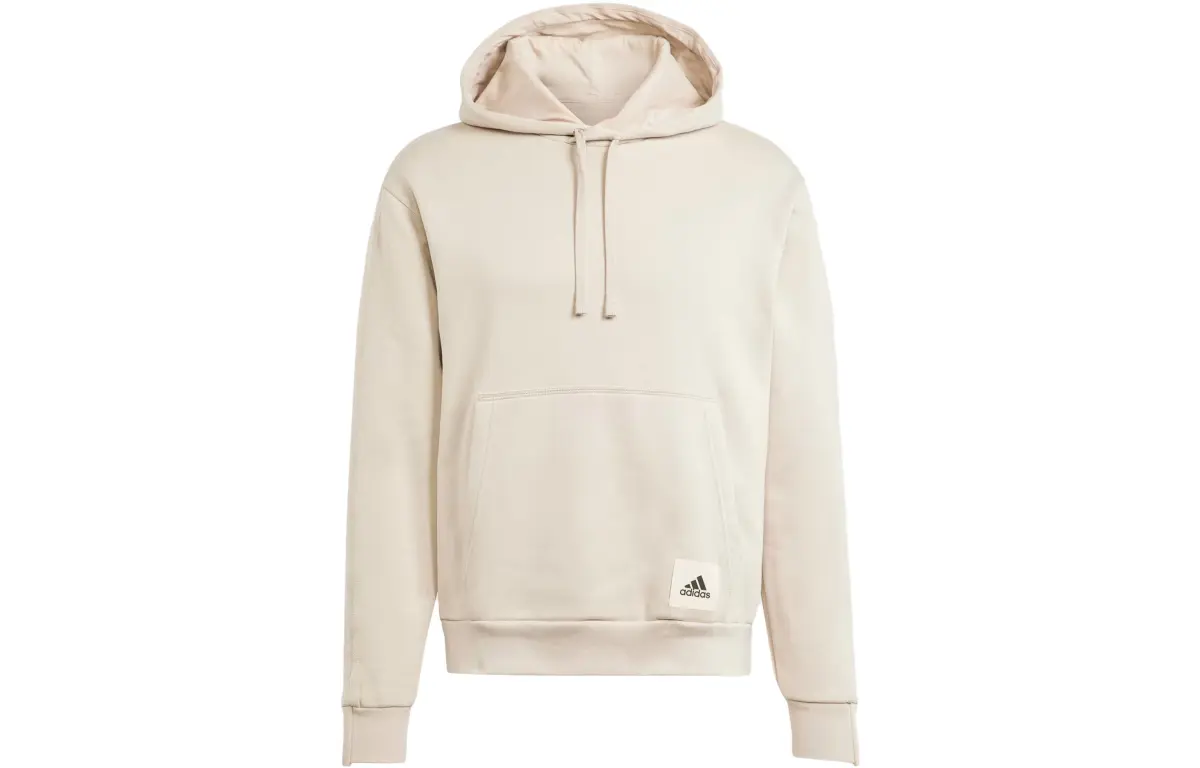 Adidas Lounge Sweatshirts Men's Beige Hooded (Non-detachable) Moderate