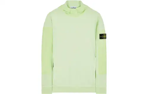 STONE ISLAND Sweatshirts Men's Green Hooded Moderate Regular