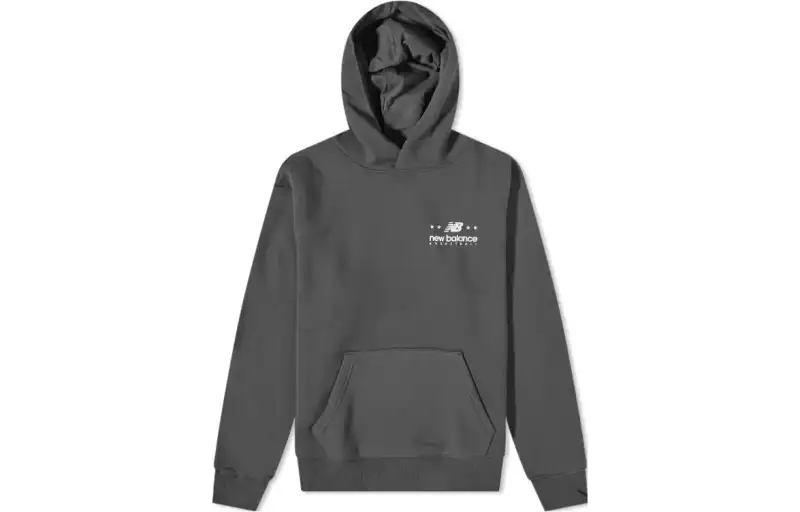 New Balance Sweatshirts Men's Gray Hooded Moderate Mock Two Piece