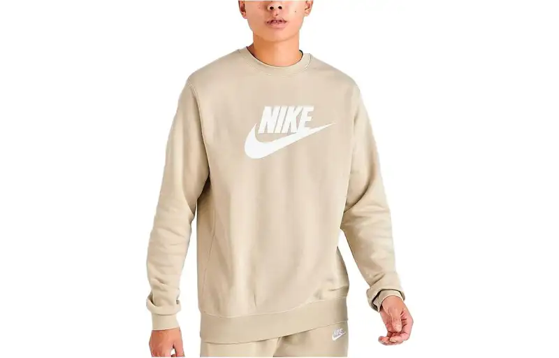 Nike Sweatshirts Men's Ecru Crew Neck Moderate Other